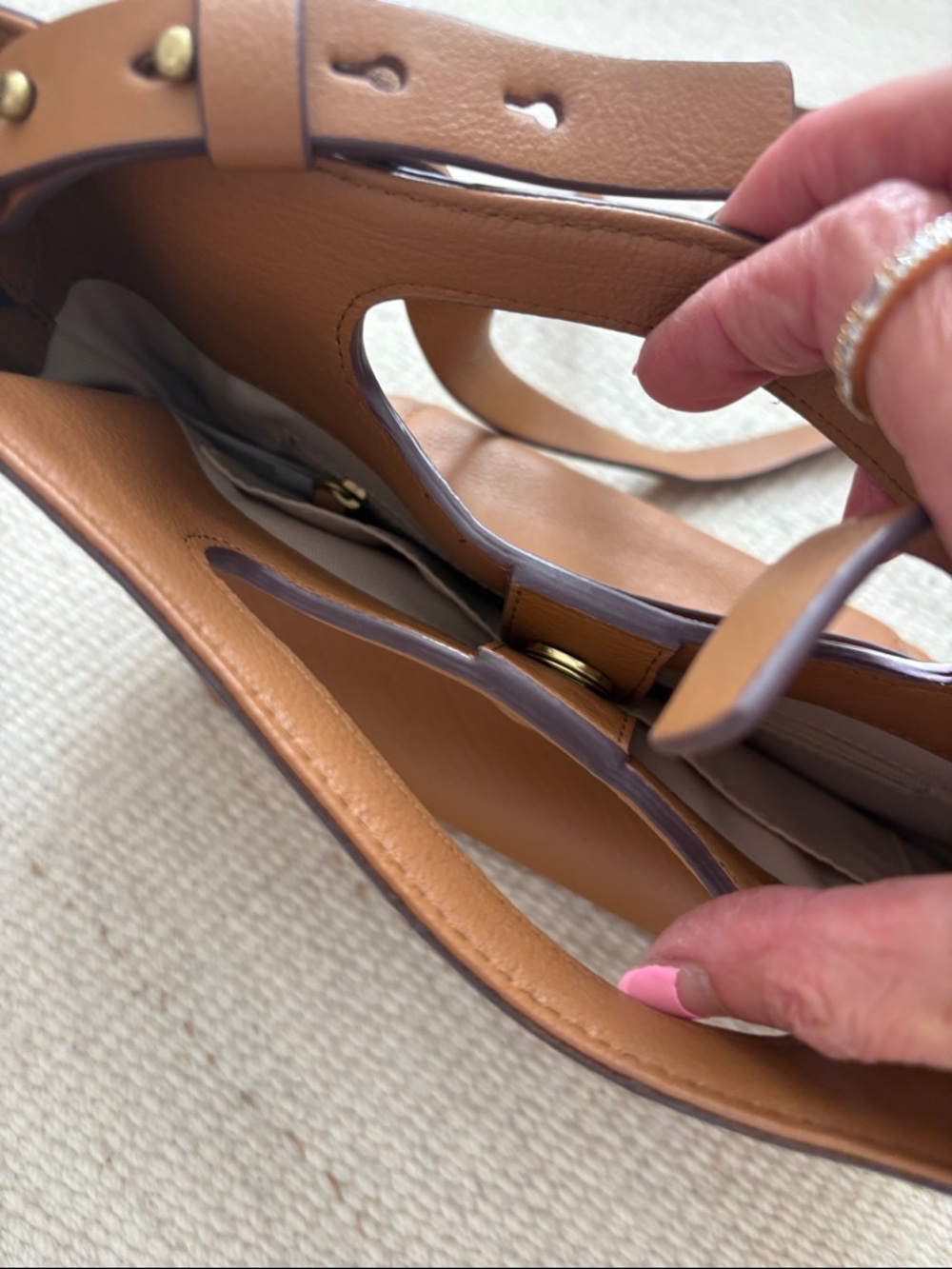 Lucky Brand Saddle Brown Shoulder Bag - Picture 5 of 9